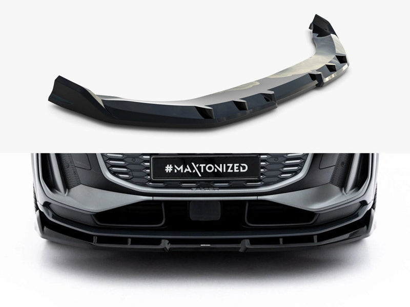 Maxton Design - Front Splitter Audi Q6 e-tron Standard / S-Line / SQ6 e-tron SUV / Sportback Mk1