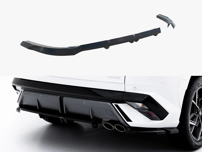 Maxton Design - Rear Splitter (Vertical Bars) Hyundai Tucson N-Line Mk4 Facelift