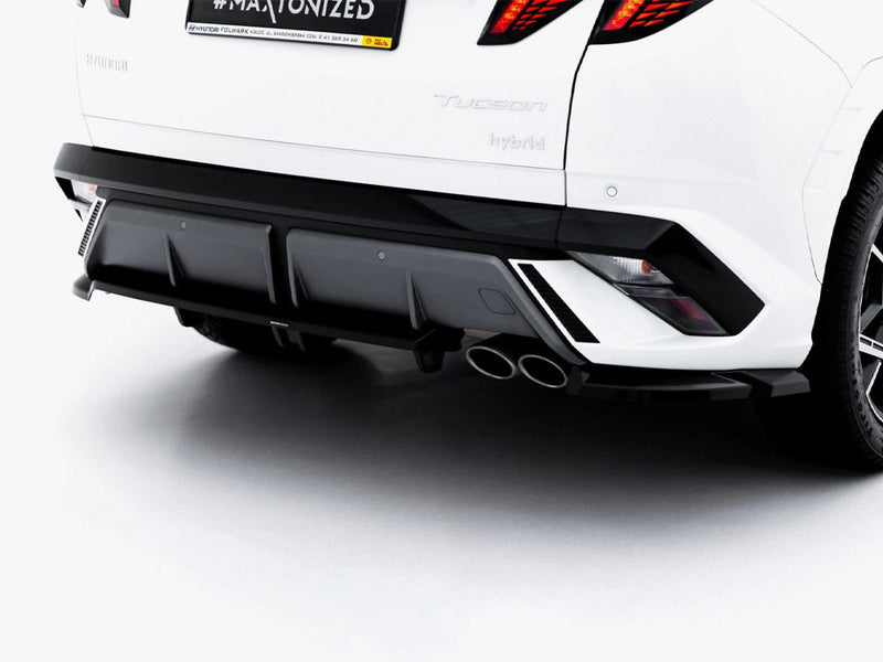 Maxton Design - Rear Splitter (Vertical Bars) Hyundai Tucson N-Line Mk4 Facelift