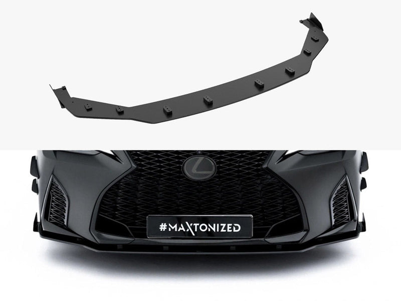 Maxton Design - Street PRO Front Splitter + Flaps Lexus IS 500 Mk3 Facelift 2 (XE30)