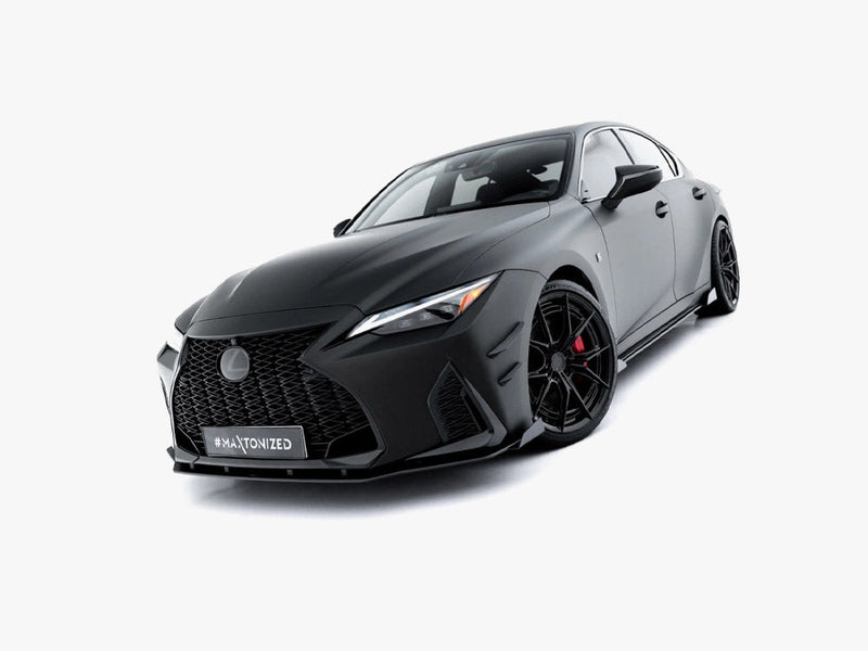 Maxton Design - Street PRO Front Splitter + Flaps Lexus IS 500 Mk3 Facelift 2 (XE30)