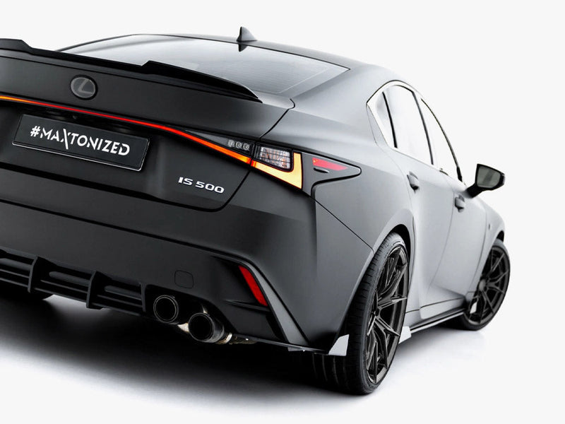 Maxton Design - Street PRO Rear Side Splitters + Flaps Lexus IS 500 Mk3 Facelift 2 (XE30)