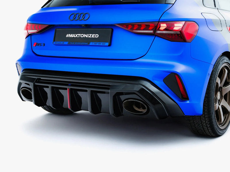 Maxton Design - Rear Valance Audi RS3 8Y Sportback 8Y Facelift (Version with original reflector)