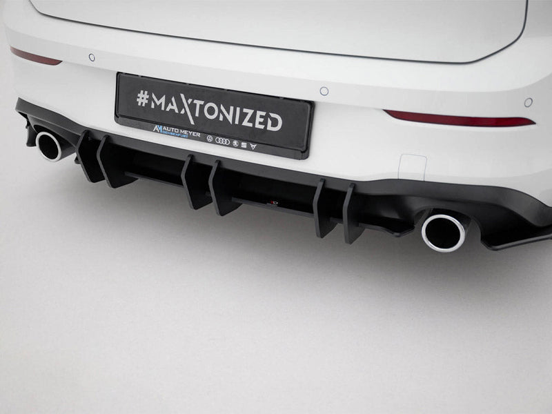 Maxton Design - Street PRO Rear Diffuser V.2 VW Golf 8 GTI