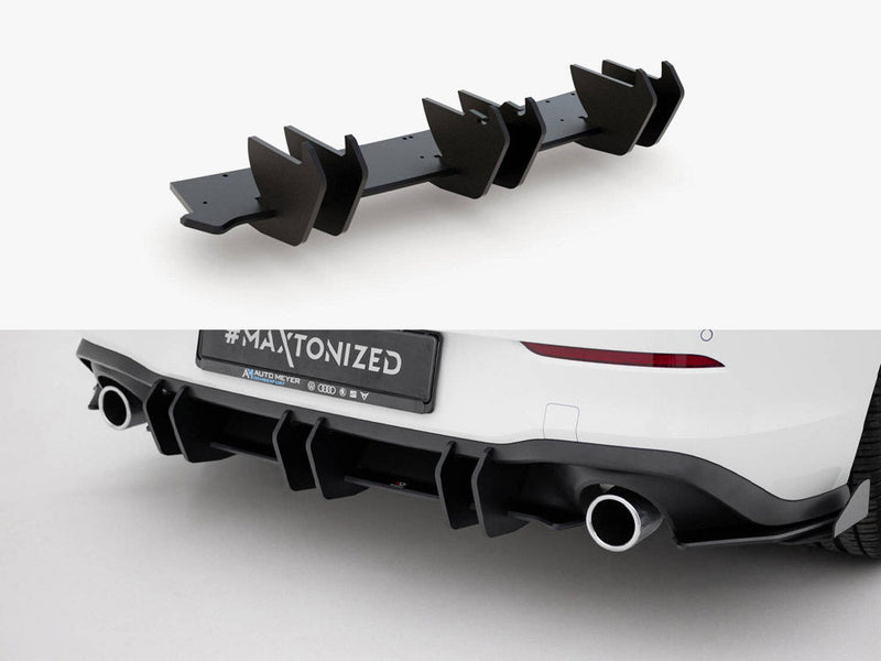 Maxton Design - Street PRO Rear Diffuser V.2 VW Golf 8 GTI