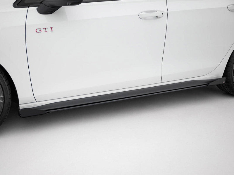 Maxton Design - STREET PRO SIDE SKIRTS DIFFUSERS + FLAPS VOLKSWAGEN GOLF GTI / GTE / GTI CLUBSPORT / R-LINE MK8