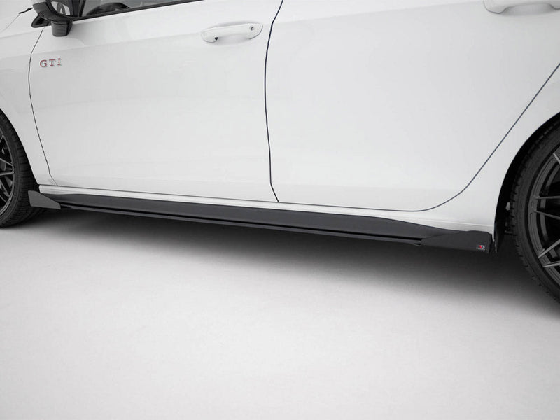 Maxton Design - STREET PRO SIDE SKIRTS DIFFUSERS + FLAPS VOLKSWAGEN GOLF GTI / GTE / GTI CLUBSPORT / R-LINE MK8