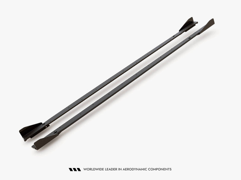 Maxton Design - STREET PRO SIDE SKIRTS DIFFUSERS + FLAPS VOLKSWAGEN GOLF GTI / GTE / GTI CLUBSPORT / R-LINE MK8