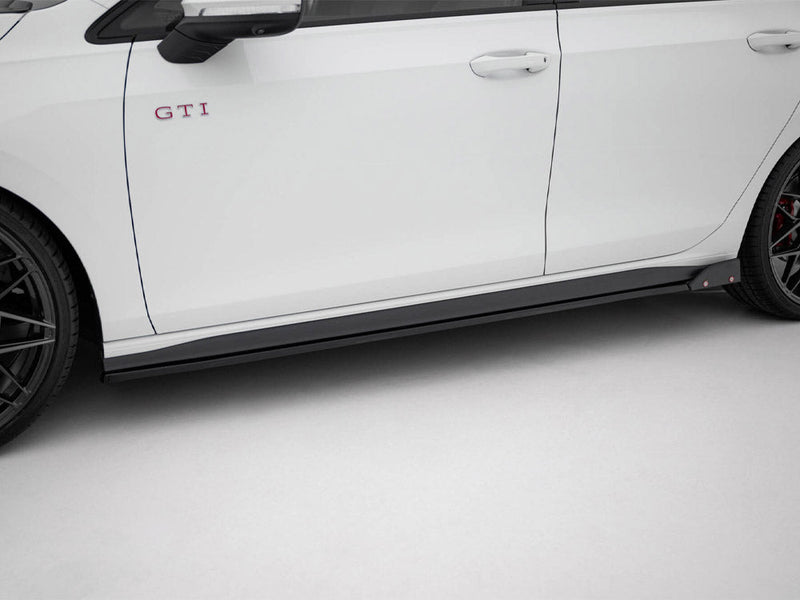 Maxton Design - SIDE SKIRTS DIFFUSERS V.2 + FLAPS VOLKSWAGEN GOLF GTI / GTE / GTI CLUBSPORT / R-LINE MK8