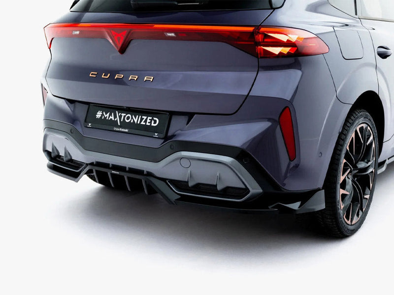 Maxton Design - Rear Splitter (Vertical Bars) V.3 Cupra Terramar Mk1 (Version with towbar)