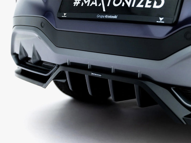 Maxton Design - Rear Splitter (Vertical Bars) V.3 Cupra Terramar Mk1 (Version with towbar)