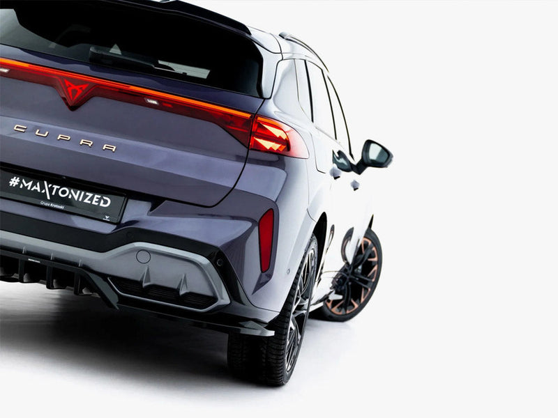 Maxton Design - Rear Splitter (Vertical Bars) V.4 Cupra Terramar Mk1 (Version with towbar)