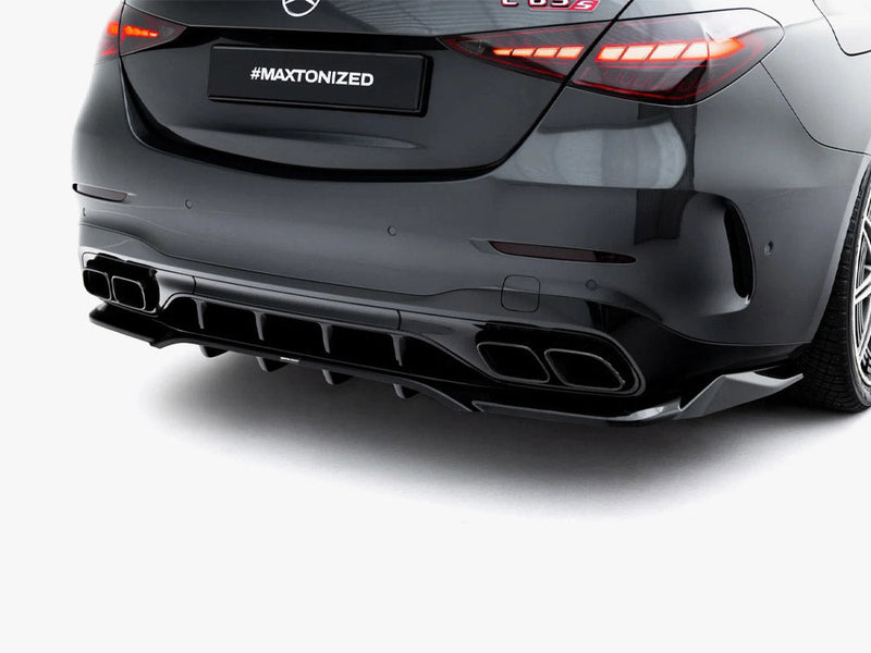 Maxton Design - Rear Splitter (Vertical Bars) Mercedes-AMG C63 Sedan / Estate W206 / S206