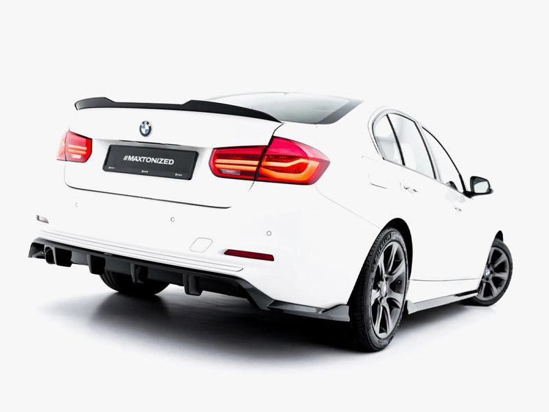 Maxton Design - Rear Splitter (Vertical Bars) BMW 3 Sportline Sedan / Touring F30 / F31