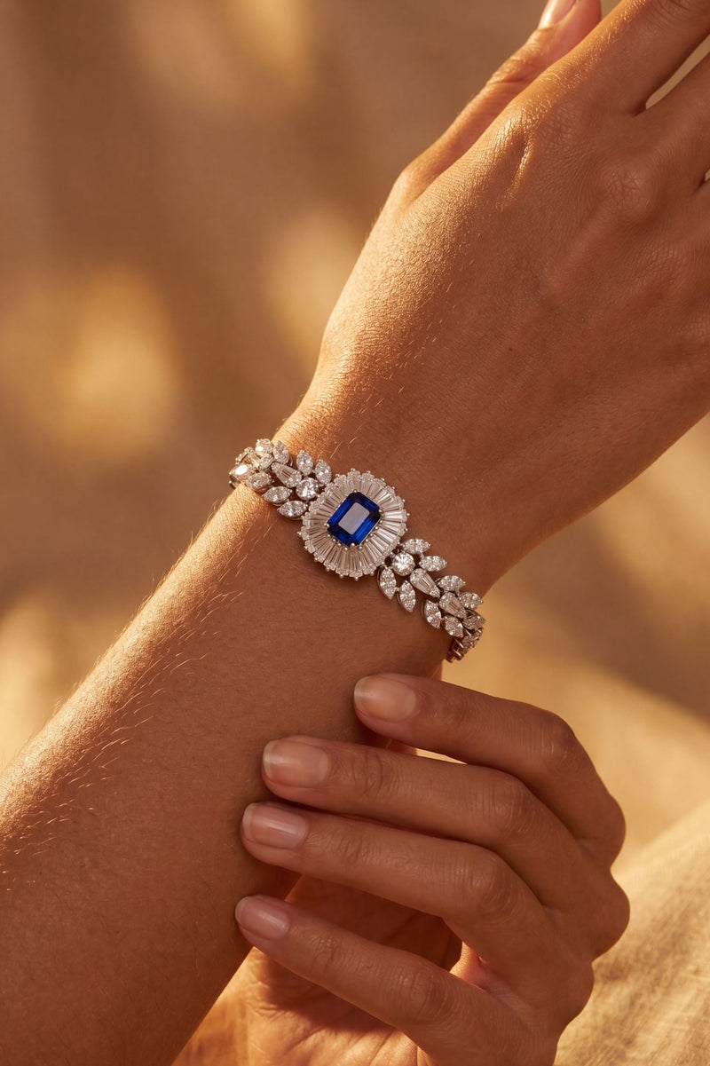 Countess Gemstone Bracelet Sapphire Silver