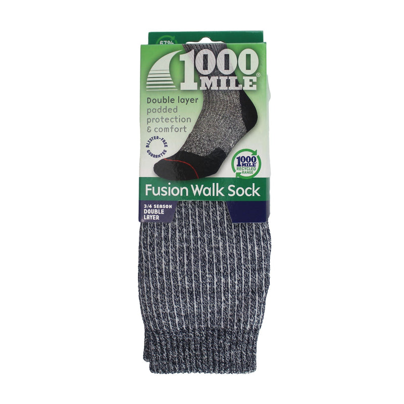 1 Pack Ladies Fusion Repreve Double Layer Socks