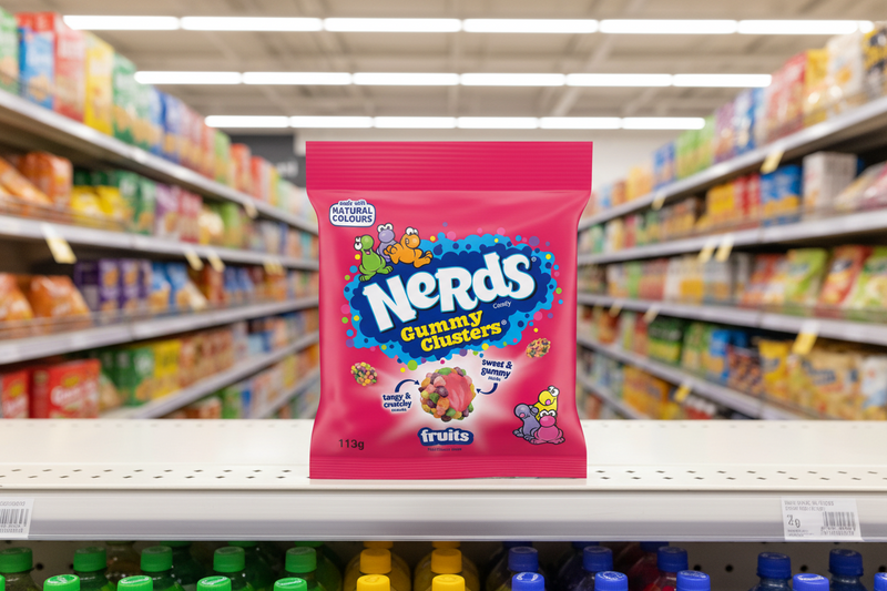 10 x Nerds Gummy Clusters Fruit-Flavour Candy 113G