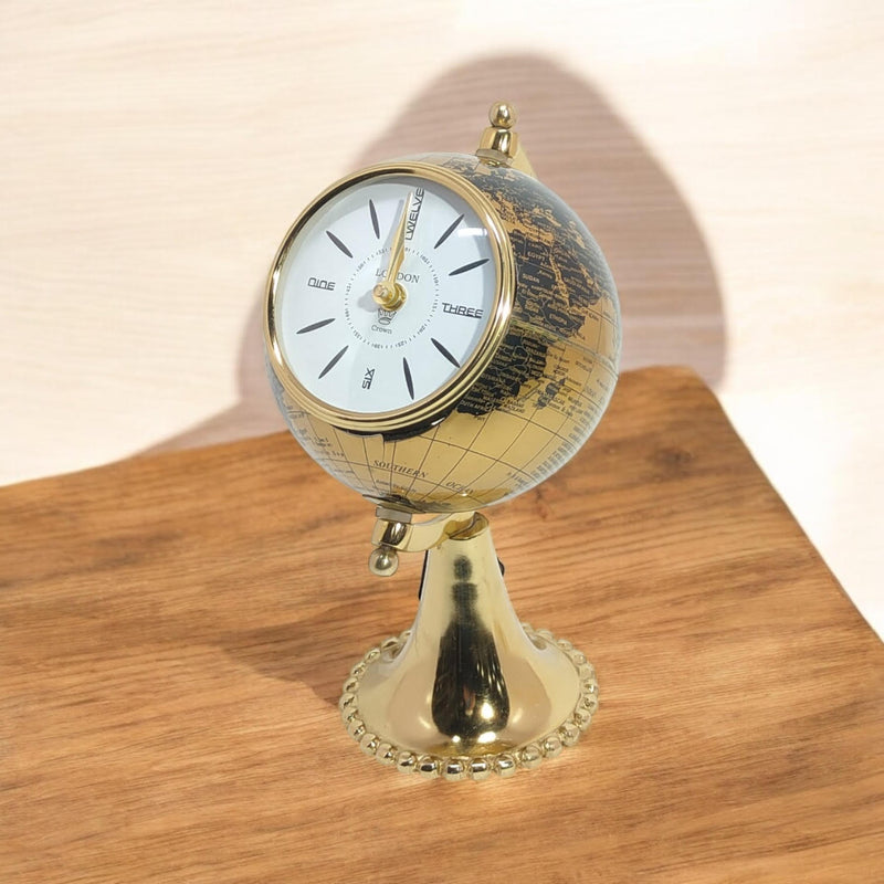 TABLE CLOCK GLOBE DESIGN