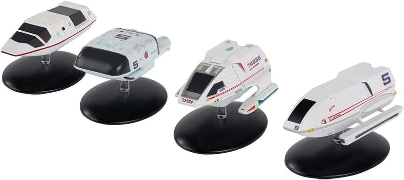 Shuttlecraft Set 5 (Air Tram, Tug, Galileo & Type-8) Model Diecast SSSUK713 Collector's Ships (Eaglemoss / Star Trek)