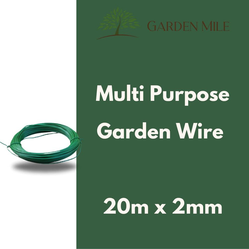 Garden Wire 20m Plastic Coated Plant Support Wire 2mm