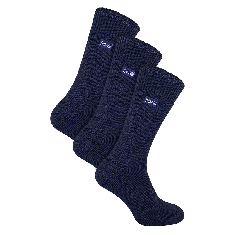 Mens Thick Winter Thermal Socks with Seamless Toe (Multipack Options)