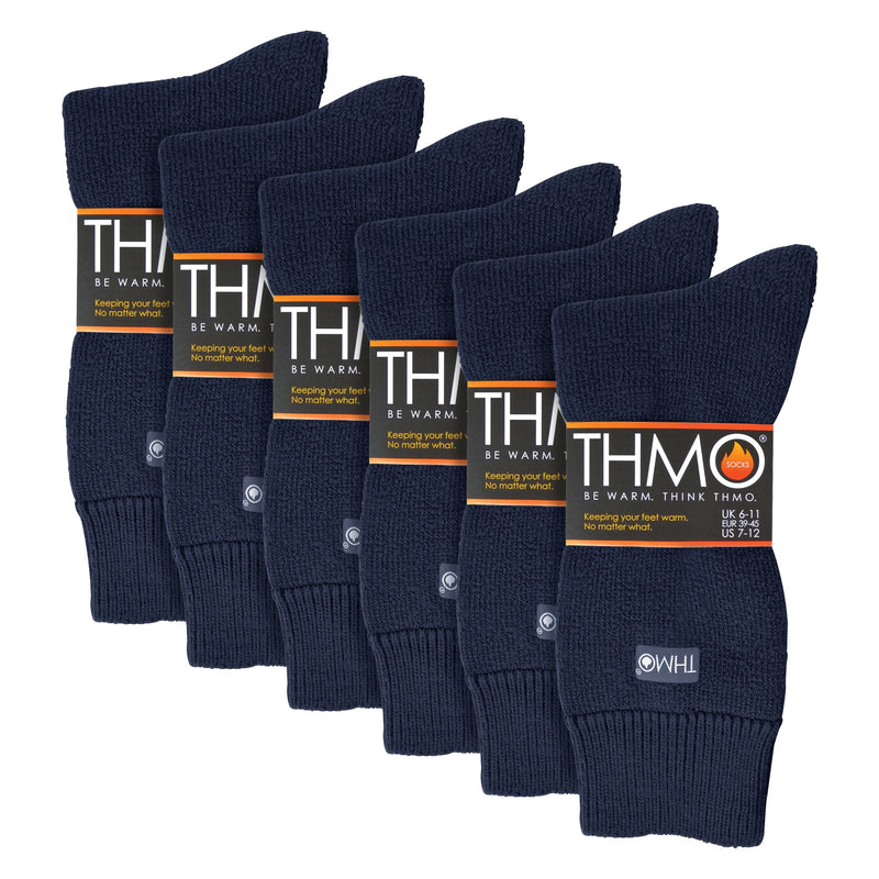 Mens Thick Winter Thermal Socks with Seamless Toe (Multipack Options)