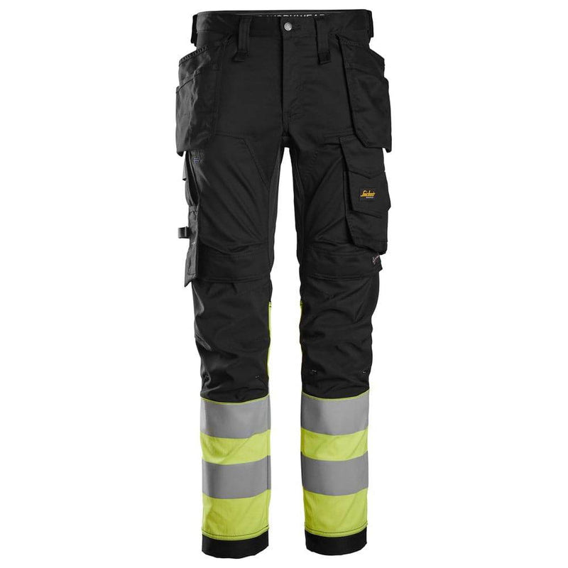 Snickers 6234 High-Vis Class 1 Stretch Trousers Holster Pockets