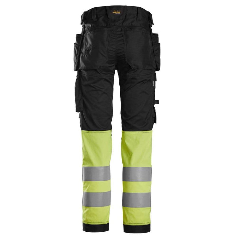 Snickers 6234 High-Vis Class 1 Stretch Trousers Holster Pockets