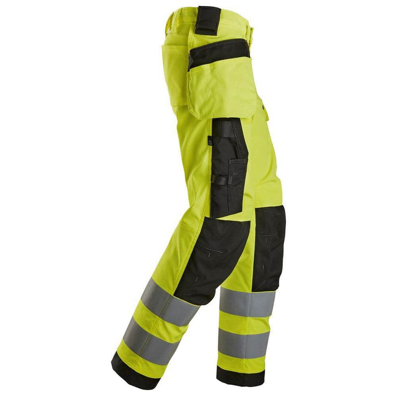 Snickers 6734 High-Vis Class 2 Women's Stretch Trousers Holster Pockets