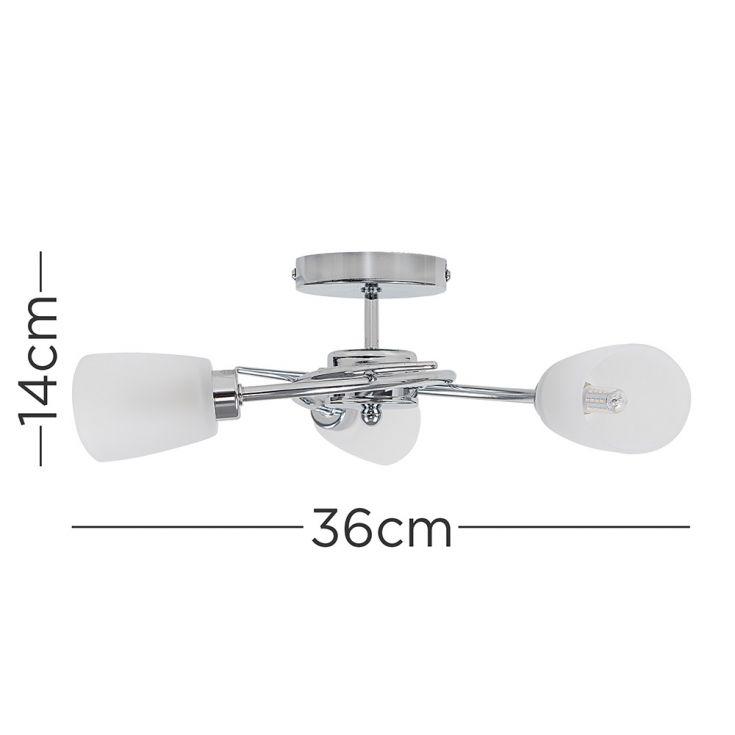 LED Ceiling Light Polished Chrome