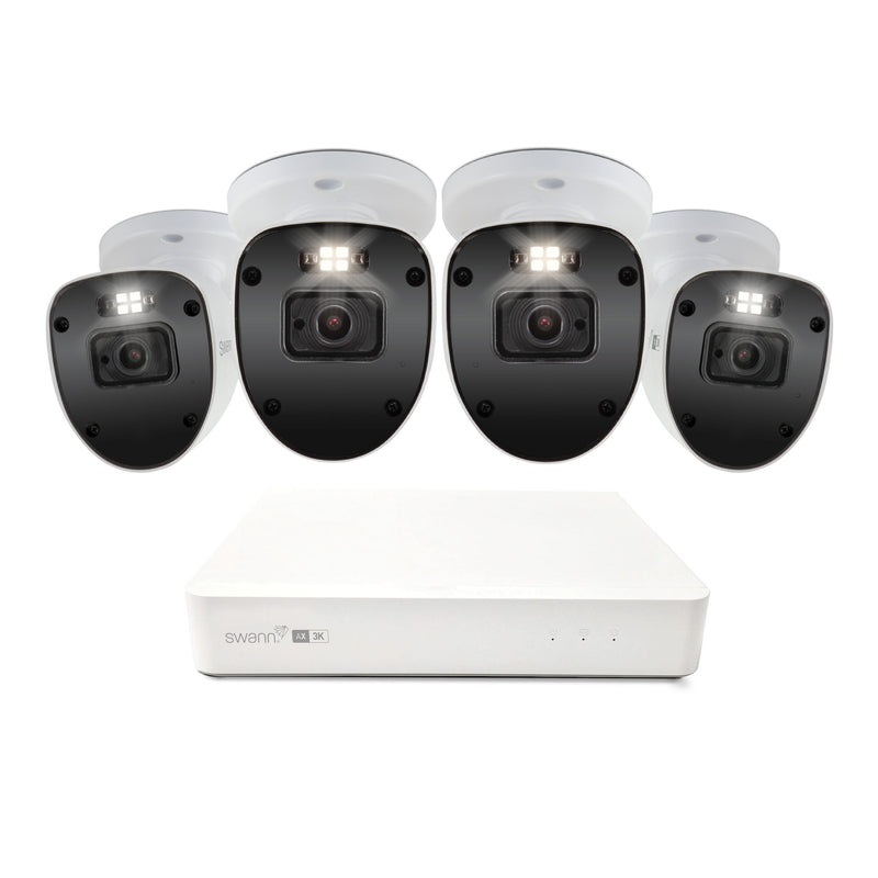 Swann AdvancedX 5MP 1TB 8-Channel Wired PoE NVR CCTV with 4 Bullet Camera Kit