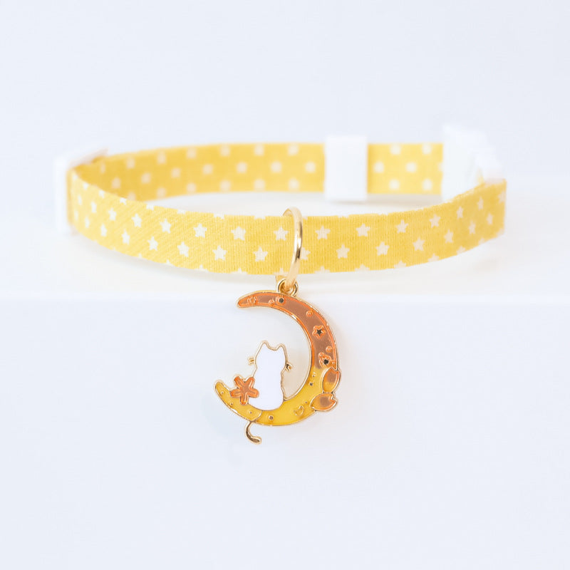 Dog Collar Cute Adjustable Silent Moon Accessory