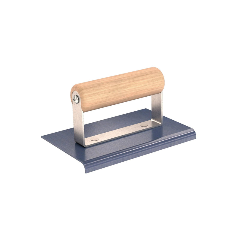 Bon Tool Blue Steel Sidewalk Edger - Wood Handle