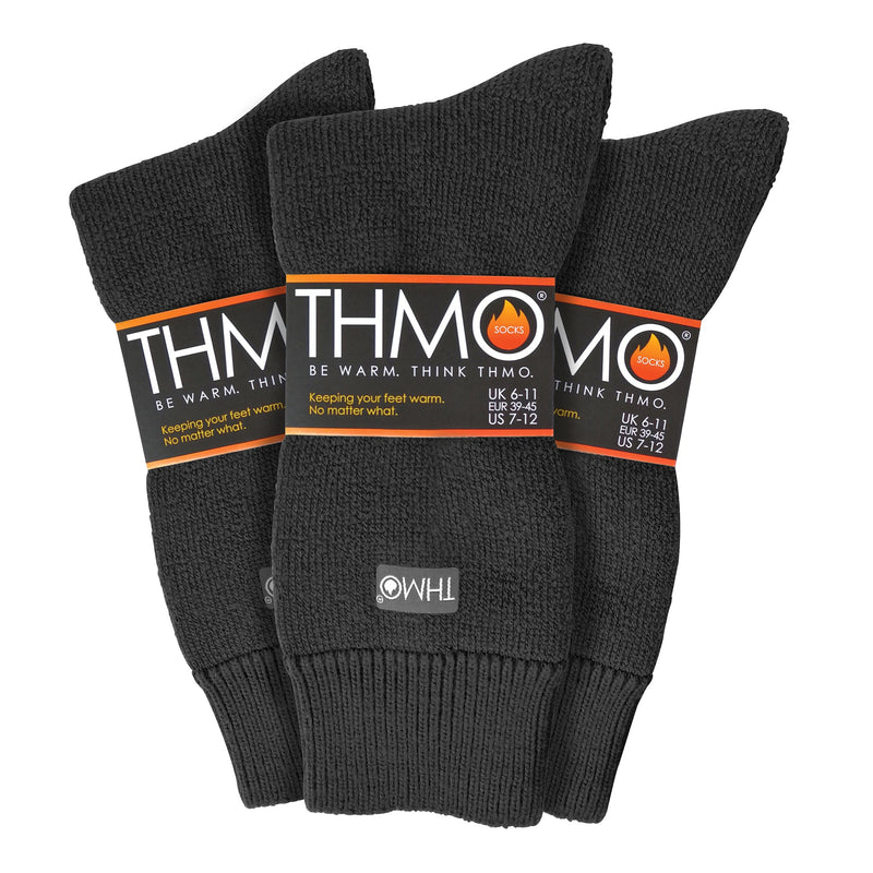 Mens Thick Winter Thermal Socks with Seamless Toe (Multipack Options)