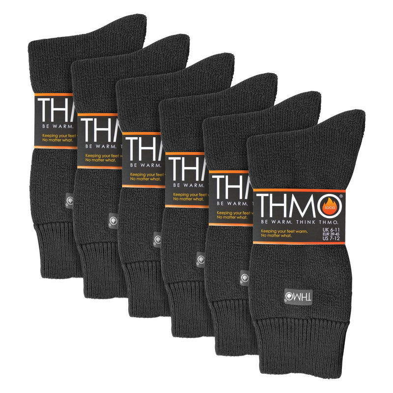 Mens Thick Winter Thermal Socks with Seamless Toe (Multipack Options)