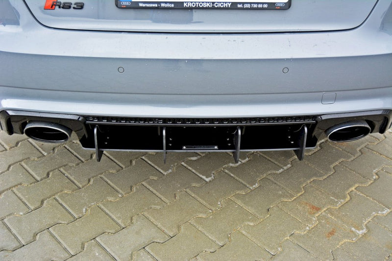 Maxton Design - REAR DIFFUSER AUDI RS3 8VA SPORTBACK PRE-FACELIFT (2015-2016)