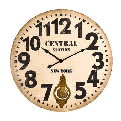 Crawley 58cm Dia Vintage Style Wall Clock