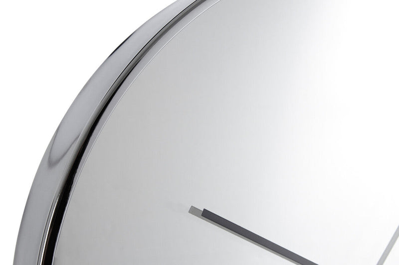 Baillie 40cm Dia Chrome and Mirror Wall Clock