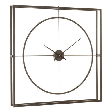Trinity 105cm Dia Rust Finish Wall Clock