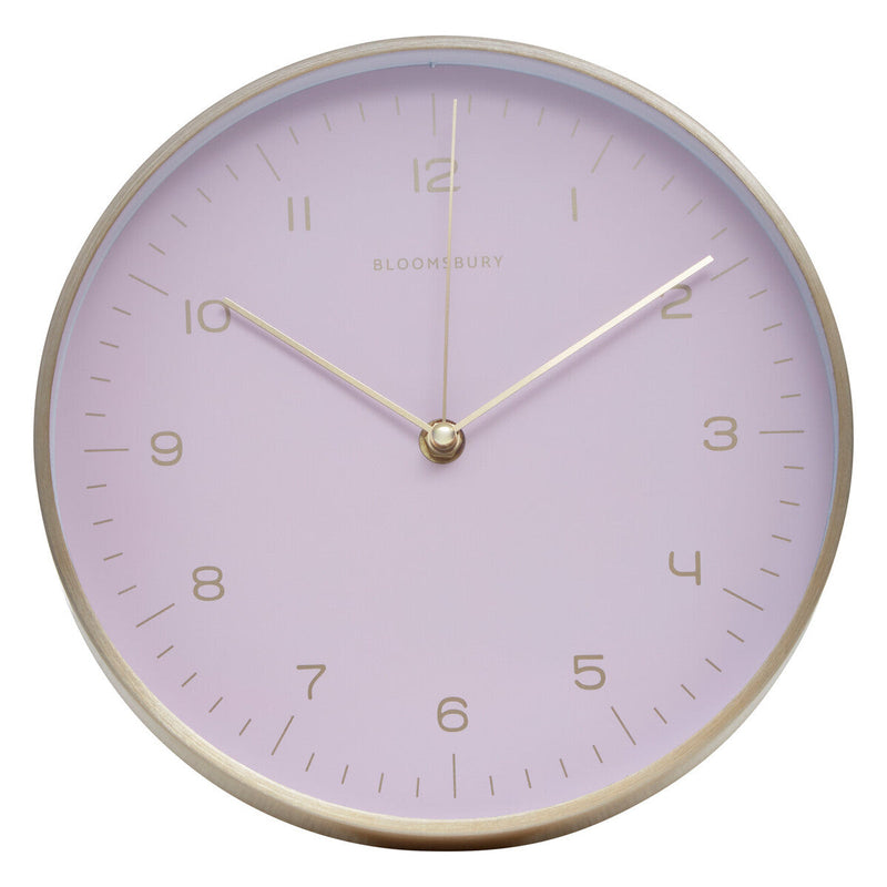 Elko 25cm Dia Gold and Pink Finish Wall Clock