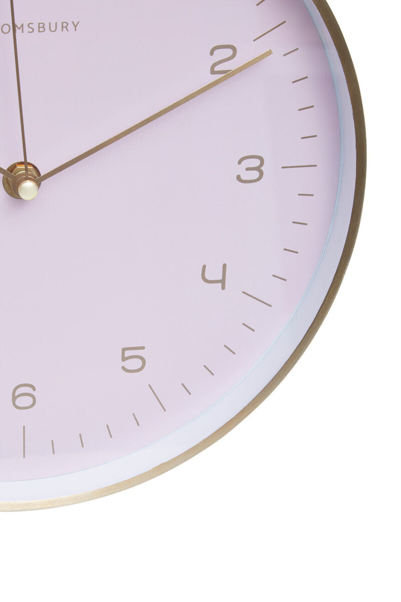 Elko 25cm Dia Gold and Pink Finish Wall Clock