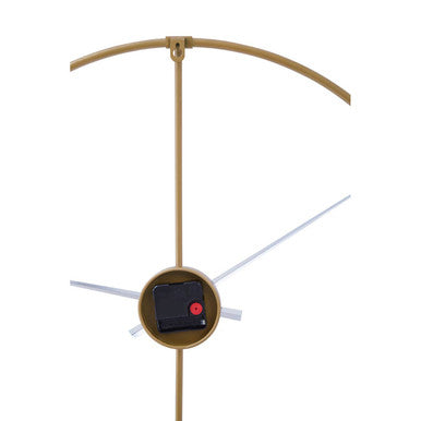 Beauly 60cm Dia Metal Wall Clock with Gold Finish