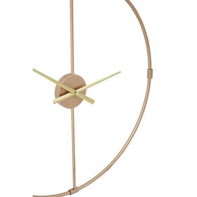 Beauly 60cm Dia Metal Wall Clock with Gold Finish