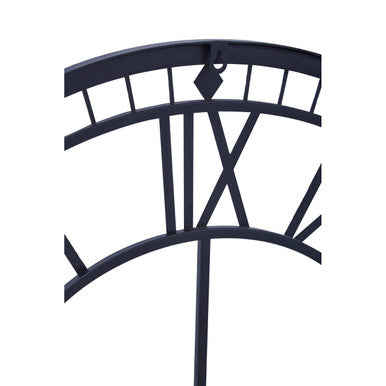 Vitus 80cm Dia Skeletal Wall Clock with Black Finish Frame