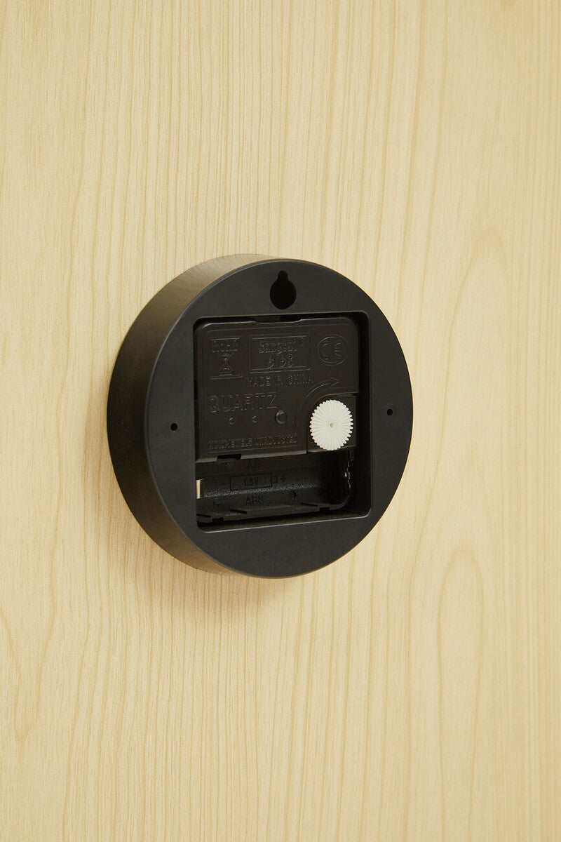 Vitus 30cm Dia Black Wall Clock