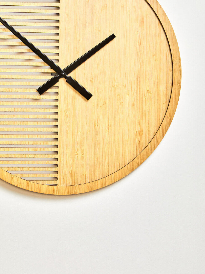 Vitus 60cm Dia Large Wooden Wall Clock