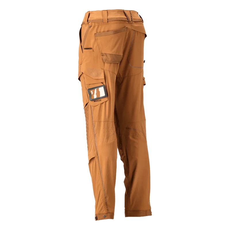 Mascot 22279 Ultimate Stretch Click System Pocket Trousers Nut Brown