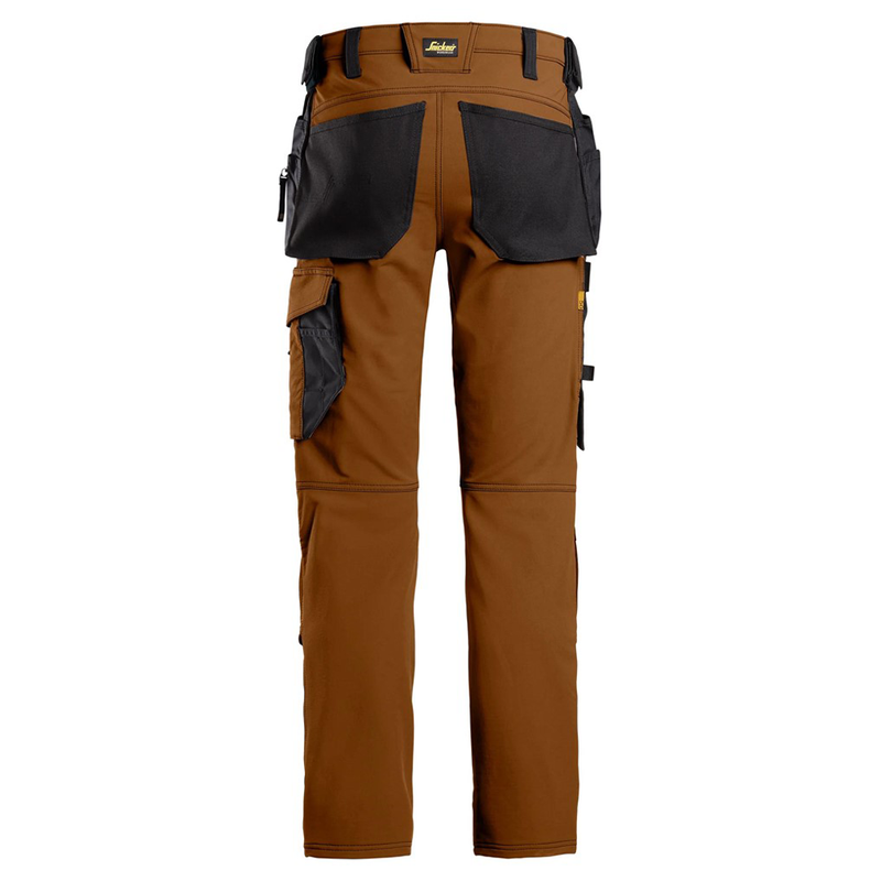 Snickers 6271 AllroundWork, Full Stretch Trousers Holster Pockets, Brown