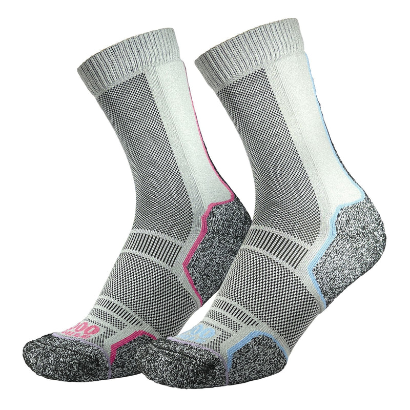 2 Pack Ladies Trek Repreve Single Layer Socks