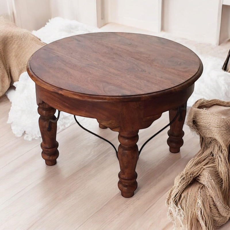45CM WOODEN ROUND TABLE